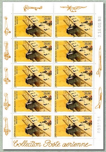 Image du timbre Breguet XIV - Mini feuille de 10 timbres