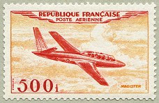 Image du timbre Fouga Magister 500F