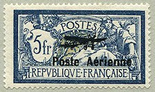 Image du timbre Type Merson surchargé Poste Aérienne 5F