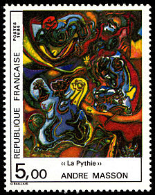 Image du timbre Andre Masson «La Pythie»
