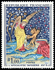 Image du timbre L´Apocalypse tapisserie XIVe siècle - Angers