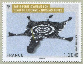 Image du timbre Tapisserie d'Aubusson - Peau de Licorne - Nicolas Buffe