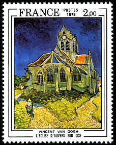 Vincent Van Gogh 1853-1890<BR>L'église d'Auvers sur Oise