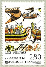 Image du timbre Tapisseries de Bayeux - Les Vikings (1)