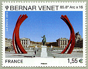 Image du timbre Bernar Venet - 85,8° Arc x 16