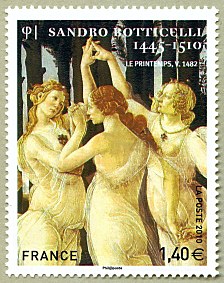 Image du timbre Sandro Botticelli 1445-1510-Les trois grâces
