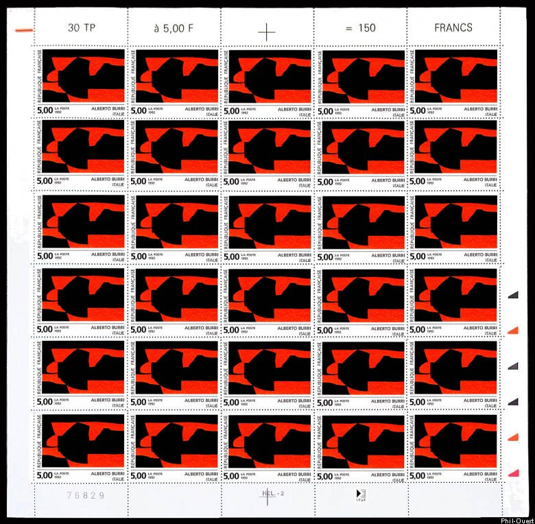 Image du timbre Alberto Burri - Italie