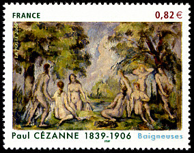 Image du timbre Paul Cézanne 1839-1906«Les baigneuses»