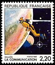 Image du timbre «La communication» vue par Gillon