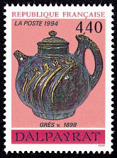 Image du timbre Théïère en grès de Dalpayrat (vers 1902)