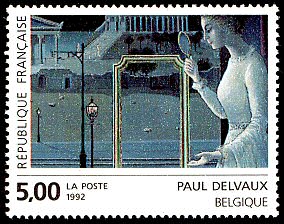 Image du timbre Paul Delvaux - Belgique«Le rendez-vous d'Ephèse»  (détail)