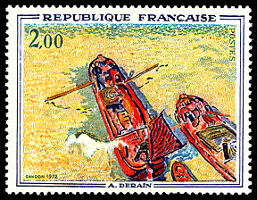 Image du timbre Les péniches de Derain (1880-1954)
