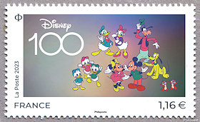 Image du timbre Disney 100 ans