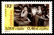 Image du timbre Robert Doisneau - L´information scolaire 1956