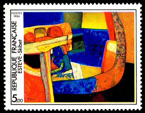 Image du timbre Maurice Estève «Skibet»