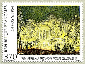 Image du timbre Fête au Trianon en l'honneur du roi de Suède
