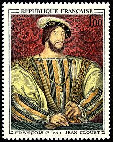 Image du timbre Portrait de François 1er par Clouet