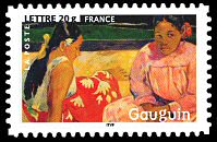Image du timbre Paul Gauguin-«Deux femmes sur la plage» 1891