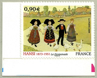 Image du timbre Hansi 1873-1961- La promenade