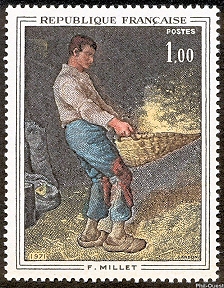 Image du timbre Jean François Millet«Le vanneur»