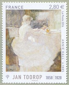 Image du timbre Jan Toorop 1858 - 1928-Annie Hall v. 1885