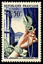 Image du timbre Joaillerie et OrfèvrerieSérie des productions françaises de luxe