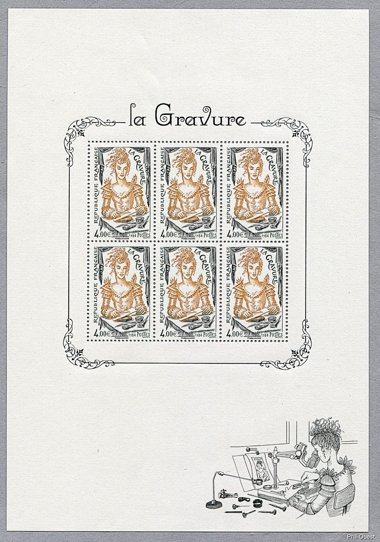 Image du timbre La gravure