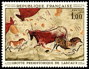 Image du timbre Grotte préhistorique de Lascaux