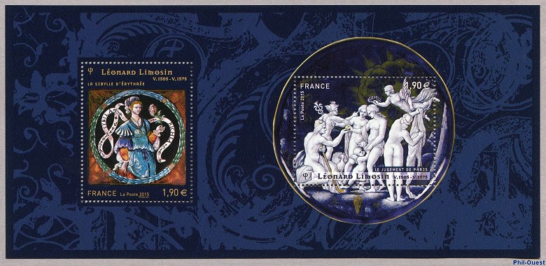 Image du timbre Léonard LIMOSIN, émailleur du roi - Souvenir philatélique