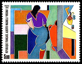 Image du timbre Alberto Magnelli «Virginia»