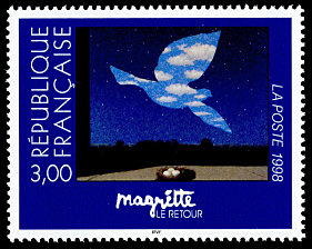 Image du timbre Magritte «Le retour»