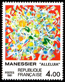 Image du timbre Manessier «Alléluia»