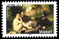 Image du timbre Edouard Manet«Le déjeuner sur l'herbe» 1863