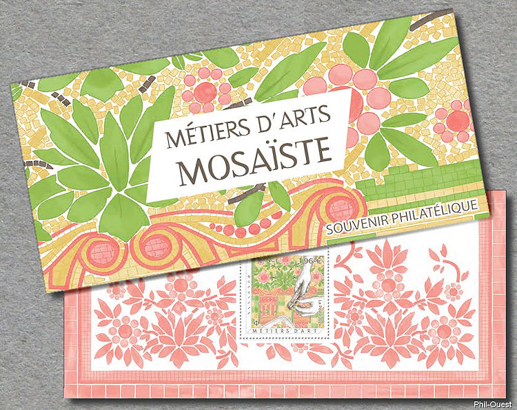 Image du timbre Souvenir philatélique du métiers d'art de mosaïste