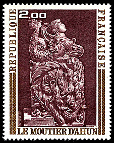Image du timbre Boiserie du Moutier d'Ahun