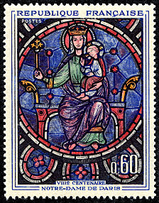 Image du timbre VIIIème centenaire de Notre-Dame de Paris