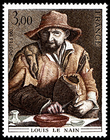 Image du timbre Louis Le Nain-« Famille de paysans dans un intérieur » (Extrait)