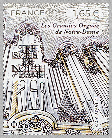 Image du timbre Les Grandes Orgues de Notre-Dame