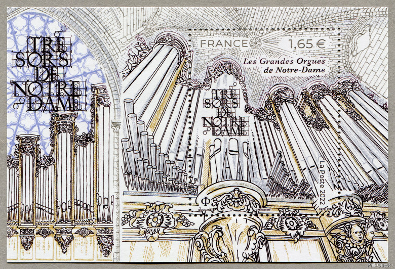Image du timbre Les Grandes Orgues de Notre-Dame