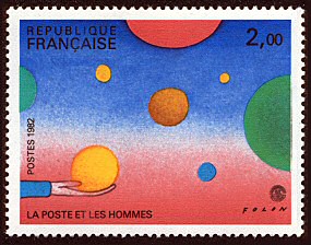Image du timbre PhilexFrance 82-Folon «La Poste et les hommes»