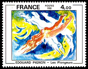 Image du timbre Edouard Pignon «Les plongeurs»