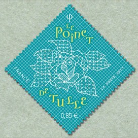 Image du timbre Le poinct de Tulle - La Rose