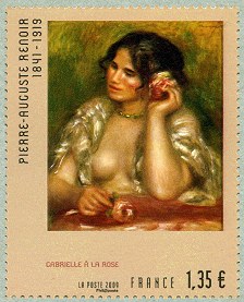 Image du timbre Gabrielle à la rose
