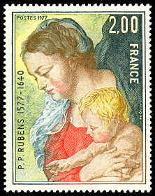 Image du timbre P.P. Rubens 1577-1640