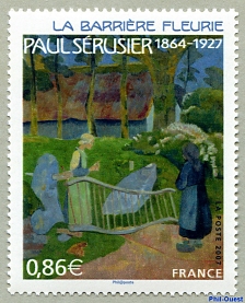 Image du timbre Paul Sérusier 1864-1927-La barrière fleurie
