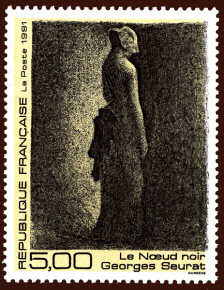 Image du timbre Georges Seurat «Le nœud noir»