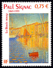 Image du timbre Paul Signac 1863-1935-«La bouée rouge»