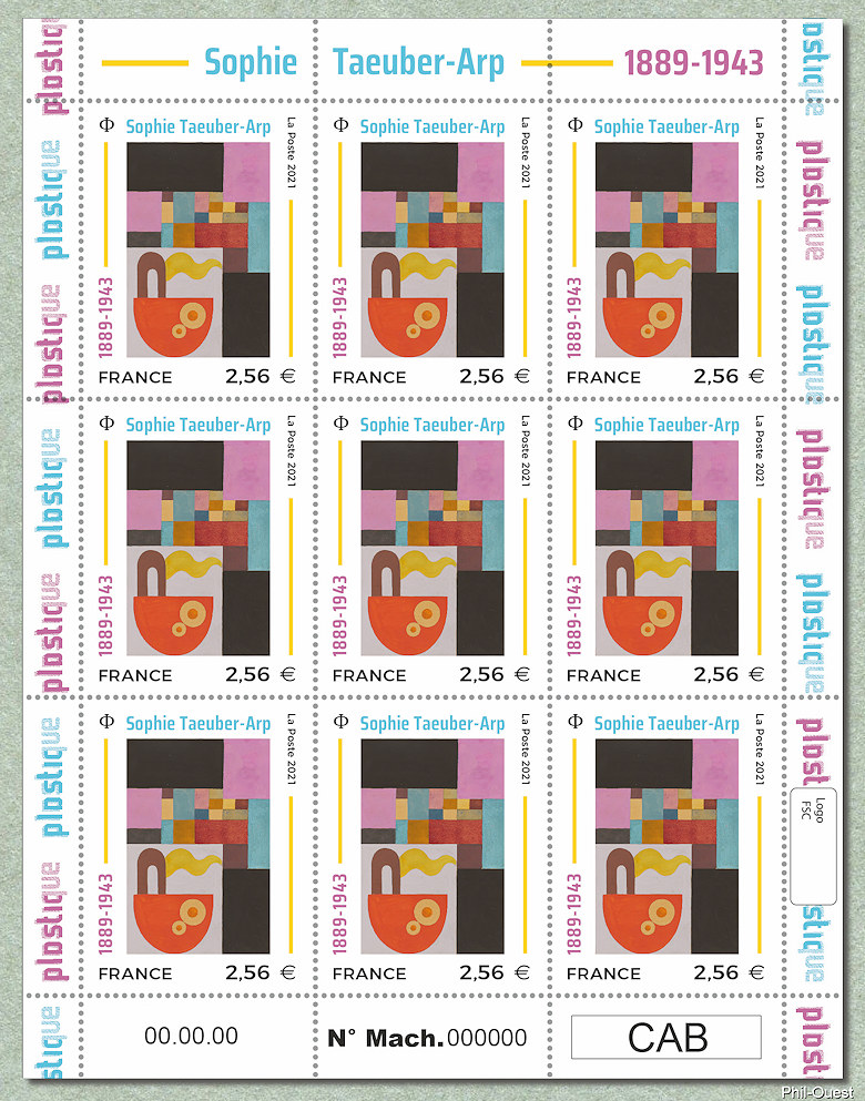 Image du timbre Sophie Taeuber-Arp 1889-1943 Le Bateau