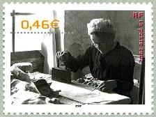Image du timbre Louise, la repasseuse - La Pommeraye 1950
