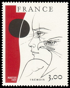 Image du timbre Œuvre originale de Pierre-Yves Trémois«Visage de l'aigle»